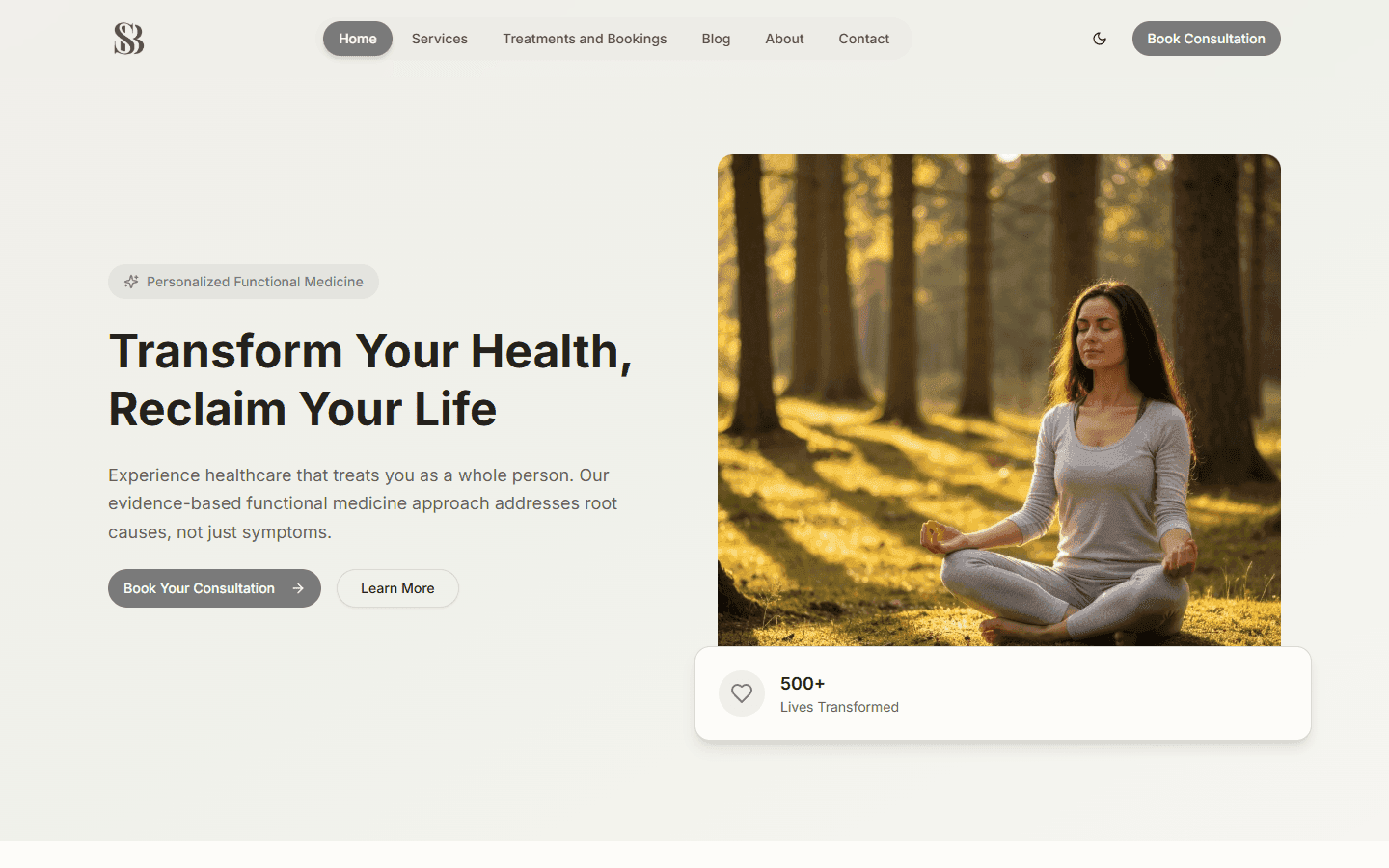 Samabi Clinic desktop preview