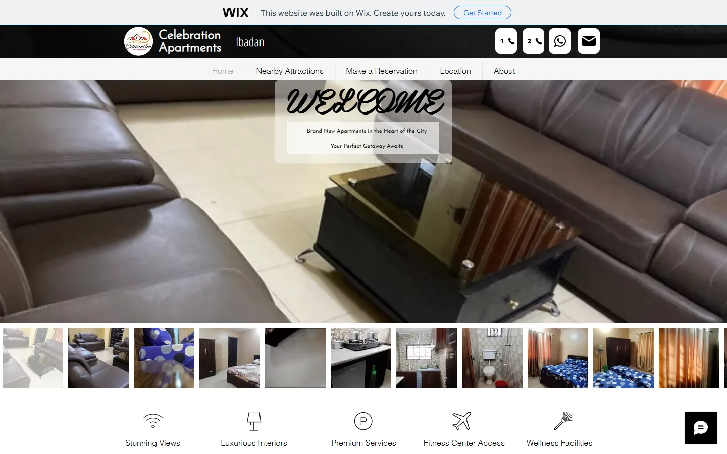 Celebration Apartments home page