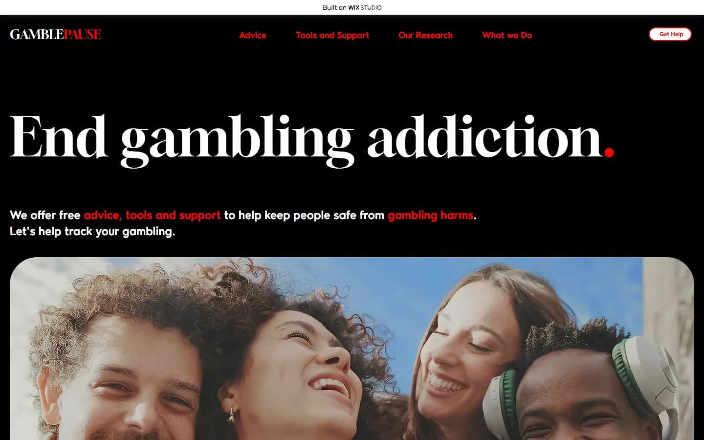 Pause Gambling home page